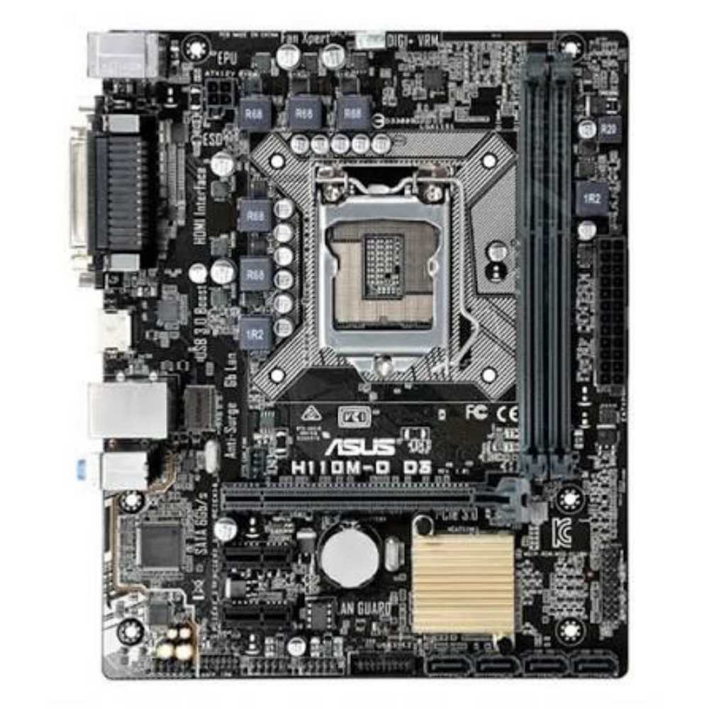 ASUS H110M-D Motherboard – Intel 6th/7th Gen, LGA1151, DDR4 RAM Support